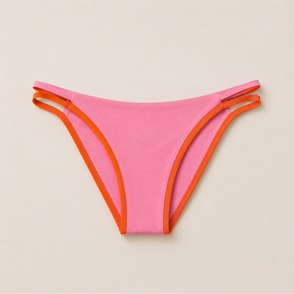 L*SPACE Billie Bikini Bottom in Guava